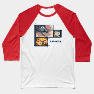 Purr-imeter Maths Cat Pun Baseball T-Shirt